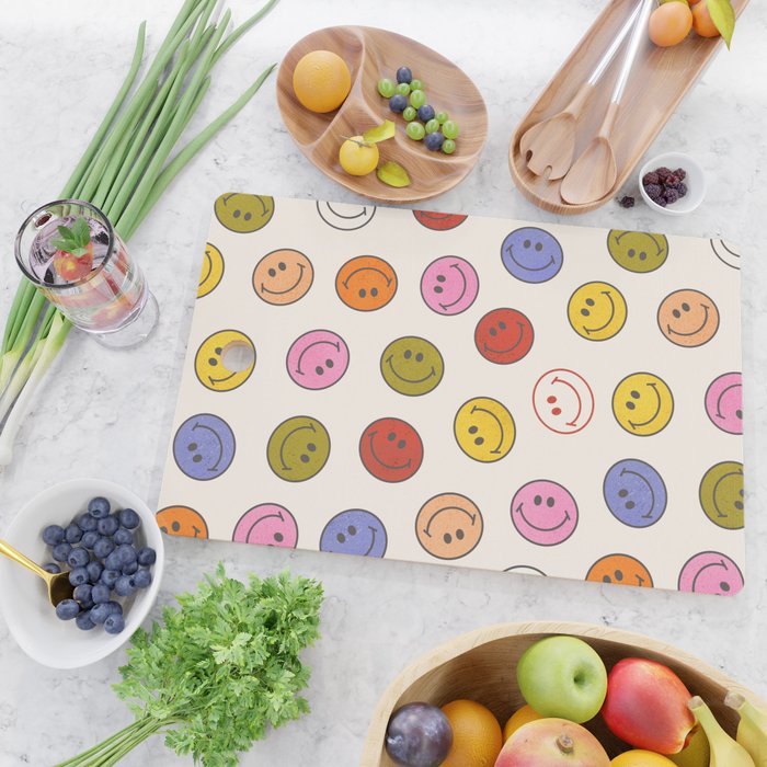 Many Happy Smileys Cutting Board Gallery Image 2