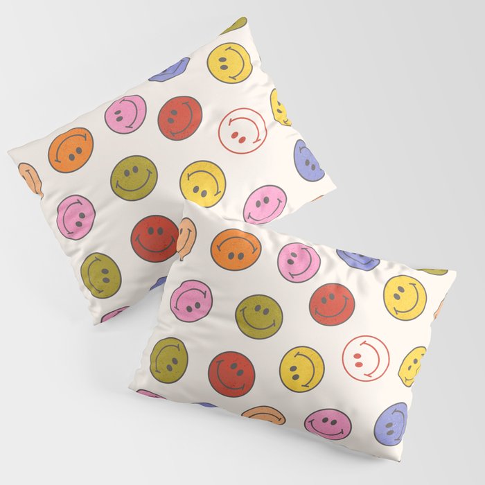 Many Happy Smileys Pillow Sham Gallery Image 3