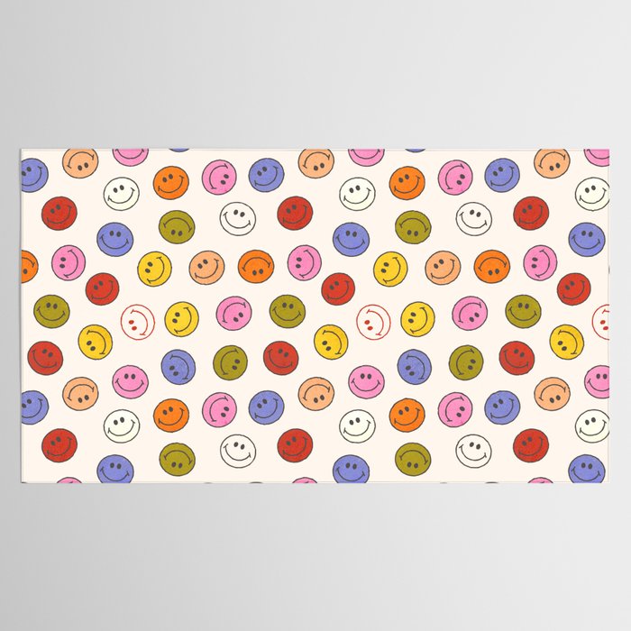 Many Happy Smileys Tablecloth Gallery Image 2