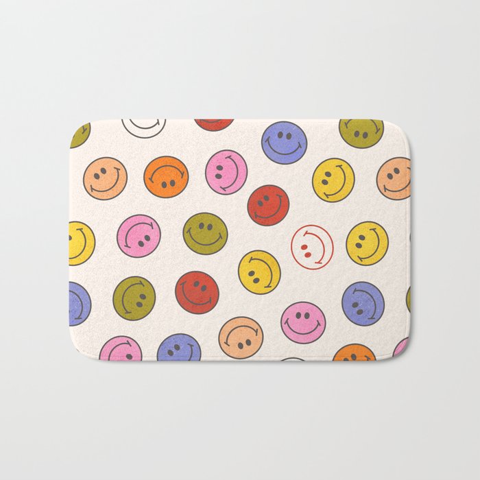 Many Happy Smileys Bath Mat Gallery Image 1