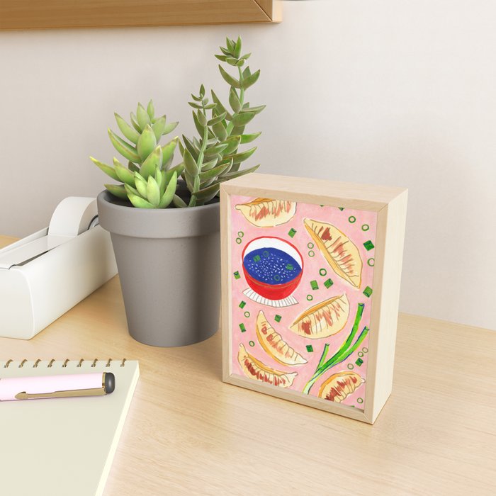 Gyoza Dumplings Mini Art Print Gallery Image 2