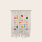 Retro Geometric Circles: Peach Bauhaus Edition Wall Hanging Gallery Image 1