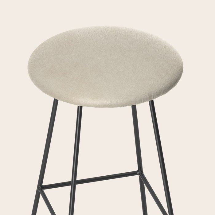 Terracotta Cream Minimalist Abstract Original Burnt Orange Art Stool Gallery Image 2