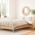 Terracotta Cream Minimalist Abstract Original Burnt Orange Art Duvet Cover Gallery Image 2