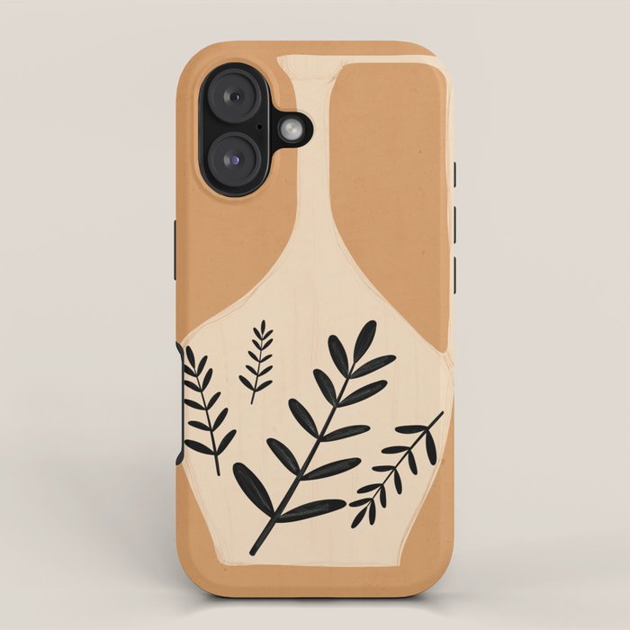 Minimal Abstract Art Vase iPhone Case Gallery Image 1