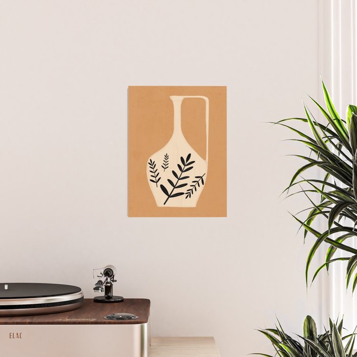 Minimal Abstract Art Vase Poster Gallery Image 2