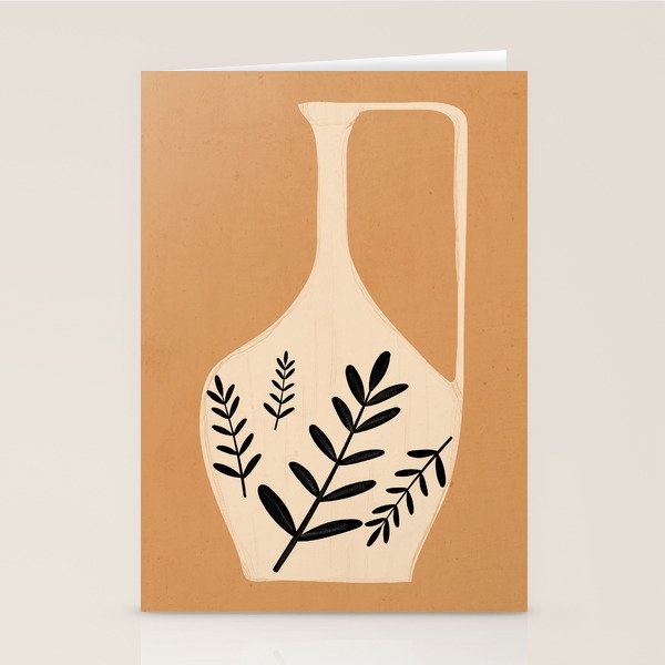 Minimal Abstract Art Vase Stationery Card Gallery Image 2
