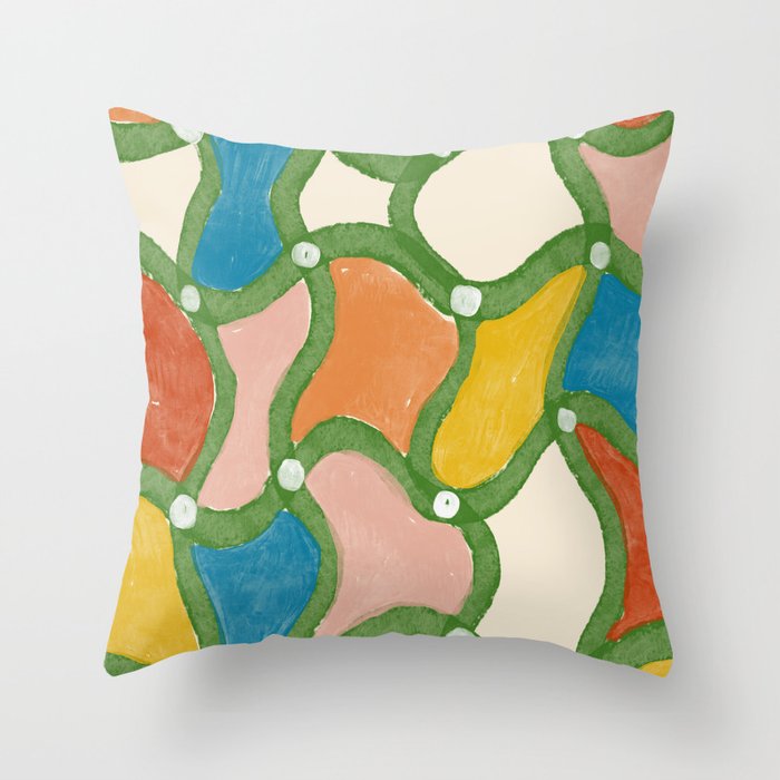 Gingham 1 Throw Pillow Gallery Image 1