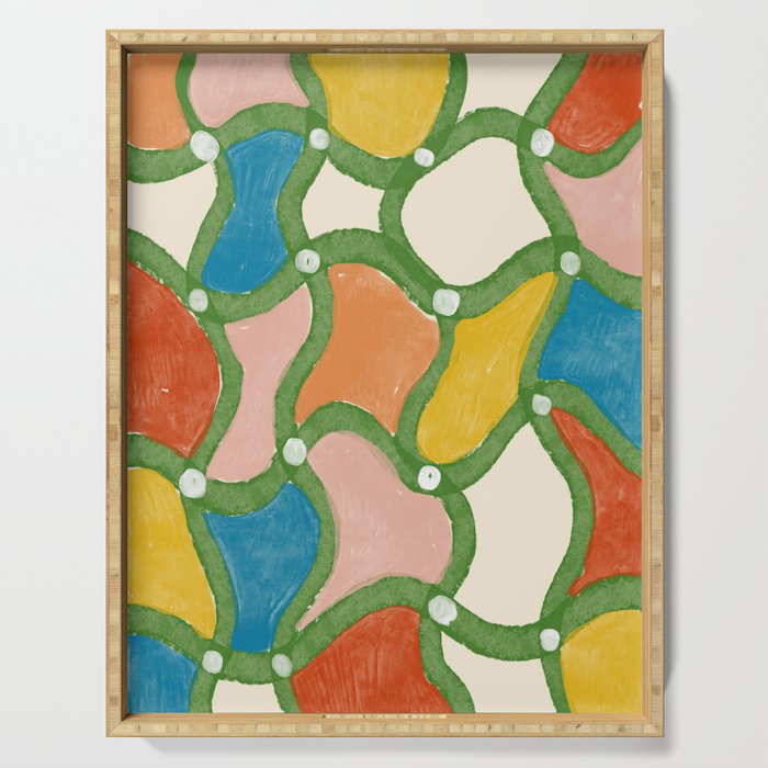 Gingham 1 Serving Tray Gallery Image 1