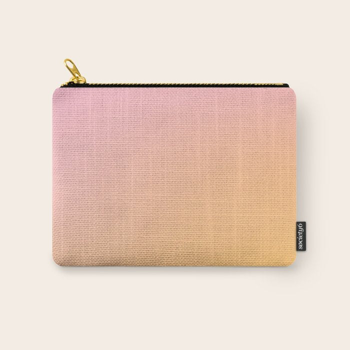 Sunrise Love - Pink & Pumpkin orange glow Carry All Pouch Gallery Image 1