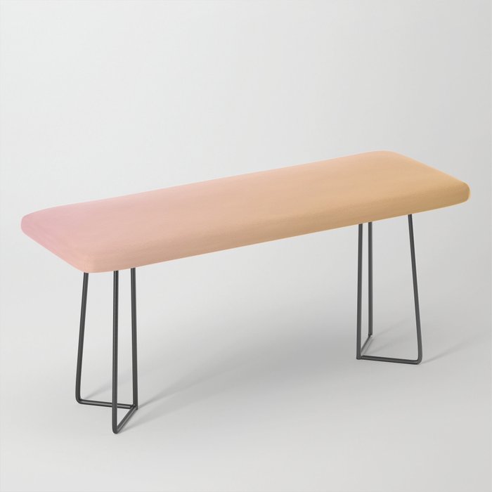 Sunrise Love - Pink & Pumpkin orange glow Bench Gallery Image 1