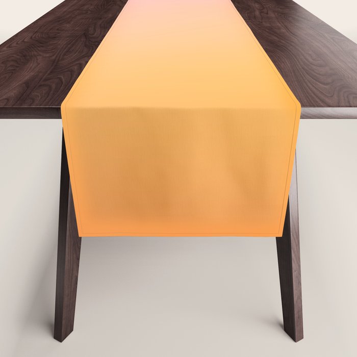 Sunrise Love - Pink & Pumpkin orange glow Table Runner Gallery Image 1