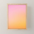 Sunrise Love - Pink & Pumpkin orange glow Mini Art Print Gallery Image 1