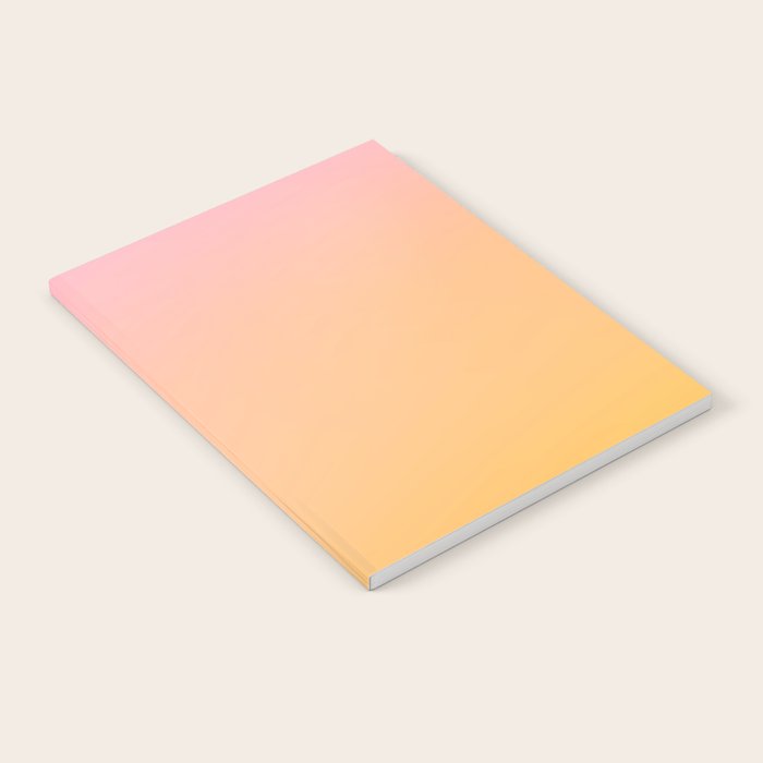 Sunrise Love - Pink & Pumpkin orange glow Notebook Gallery Image 2