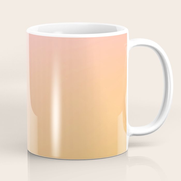 Sunrise Love - Pink & Pumpkin orange glow Coffee Mug Gallery Image 1