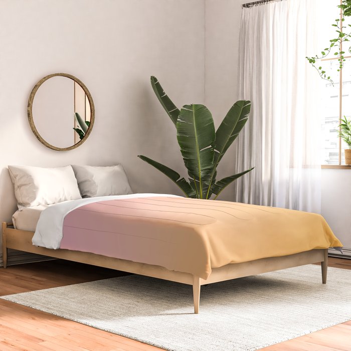Sunrise Love - Pink & Pumpkin orange glow Comforter Gallery Image 2