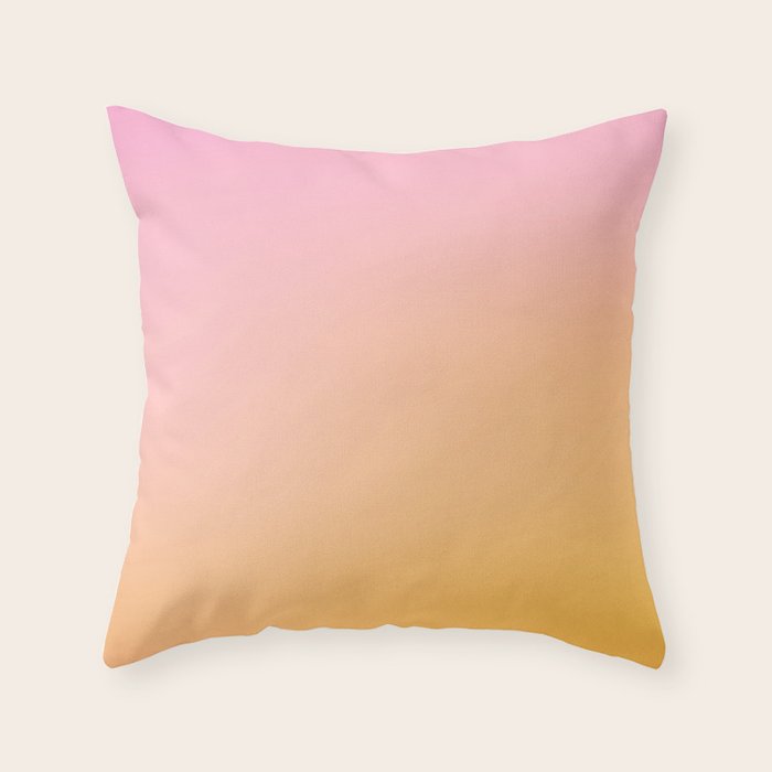 Sunrise Love - Pink & Pumpkin orange glow Throw Pillow Gallery Image 6