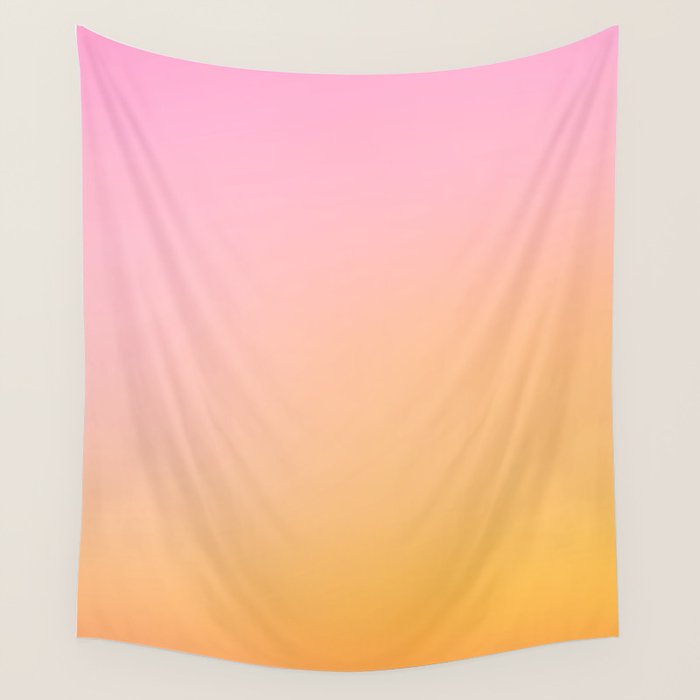 Sunrise Love - Pink & Pumpkin orange glow Wall Tapestry Gallery Image 4