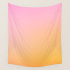 Sunrise Love - Pink & Pumpkin orange glow Wall Tapestry Gallery Image 4