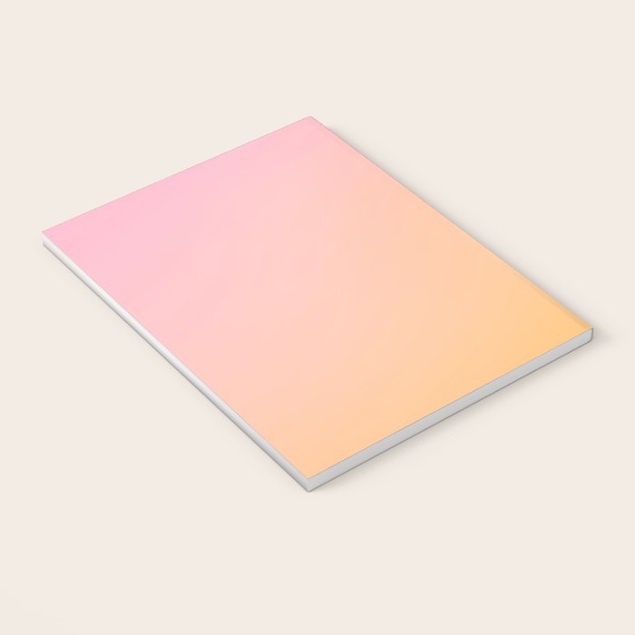 Sunrise Love - Pink & Pumpkin orange glow Notebook Gallery Image 3