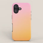 Sunrise Love - Pink & Pumpkin orange glow iPhone Case Gallery Image 1