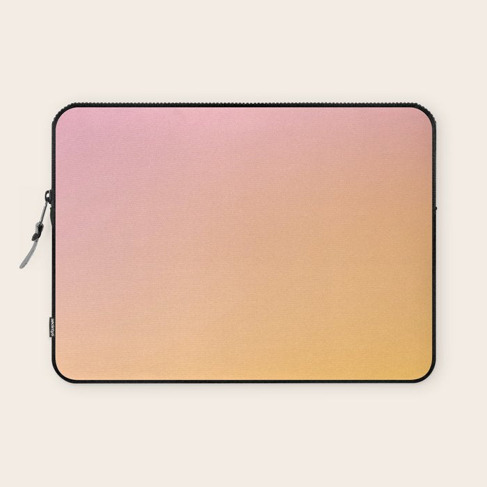 Sunrise Love - Pink & Pumpkin orange glow Laptop Sleeve Gallery Image 1