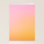 Sunrise Love - Pink & Pumpkin orange glow Stationery Card Gallery Image 2