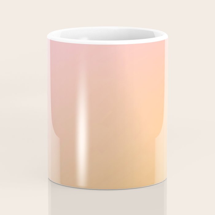 Sunrise Love - Pink & Pumpkin orange glow Coffee Mug Gallery Image 4