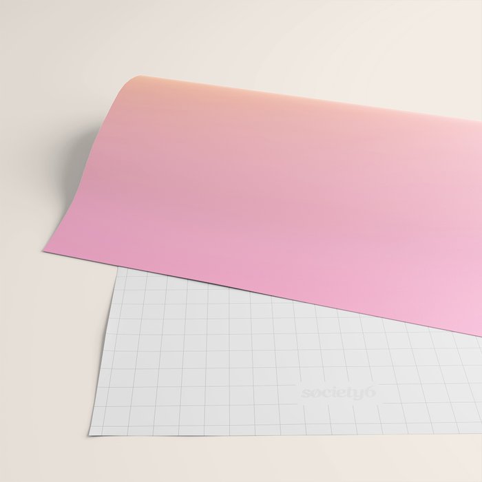 Sunrise Love - Pink & Pumpkin orange glow Wrapping Paper Gallery Image 2