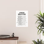 Positive Work Attitude, Office Decor Ideas, Wall Art Poster Gallery Image 2