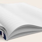 Nautical Navy Blue Red White Rough Stripes Pattern Notebook Gallery Image 2