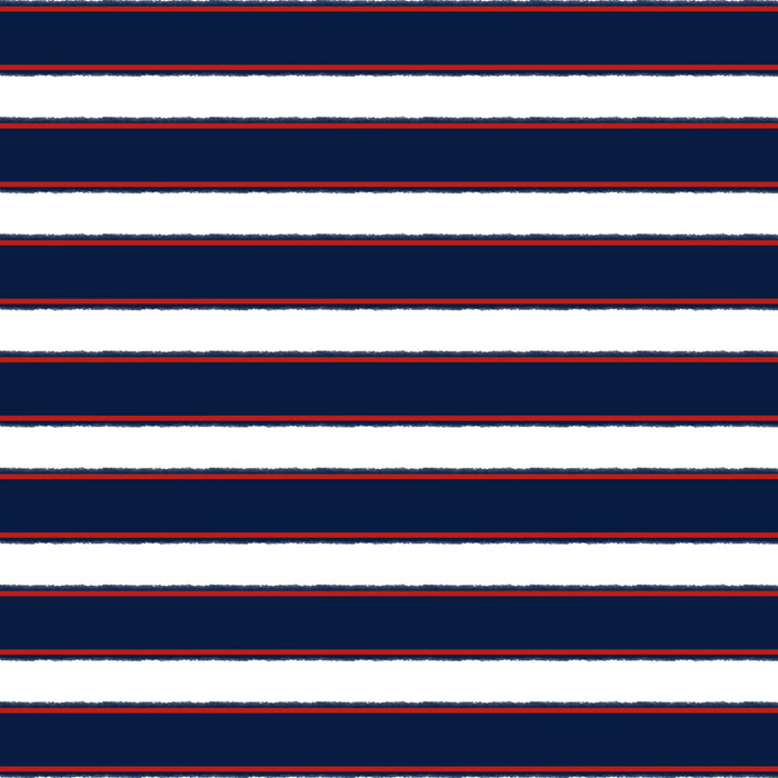 Nautical Navy Blue Red White Rough Stripes Pattern Coffee Mug Gallery Image 2