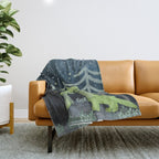 crocodoodle stars Throw Blanket Gallery Image 1