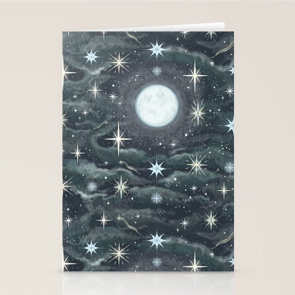 The Moon and Stars Stationery Card Gallery Image 2