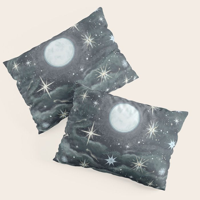 The Moon and Stars Pillow Sham Gallery Image 3