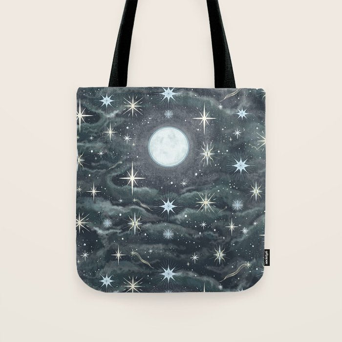 The Moon and Stars Tote Bag Gallery Image 1