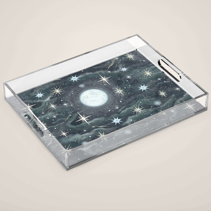 The Moon and Stars Acrylic Tray Gallery Image 1