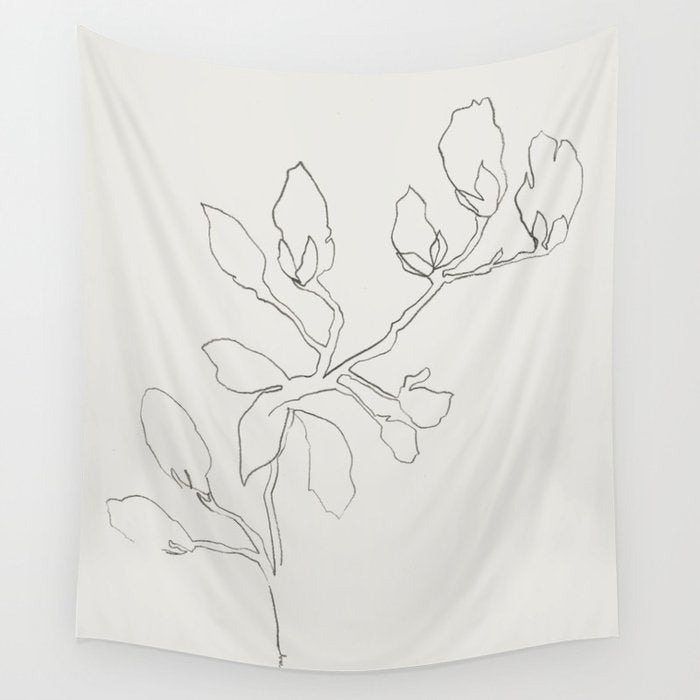 Floral Study No. 3 Wall Tapestry Gallery Image 4