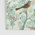 Chinoiserie Mint Green Pink Fresco Floral Garden Oriental Botanical  Poster Gallery Image 3