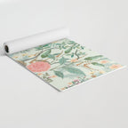 Chinoiserie Mint Green Pink Fresco Floral Garden Oriental Botanical  Yoga Mat Gallery Image 2