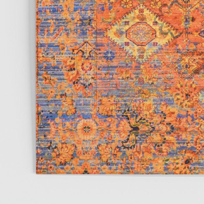Oriental Vitange Moroccan Rug Design Poster Gallery Image 3