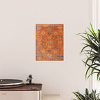 Oriental Vitange Moroccan Rug Design Poster Gallery Image 2
