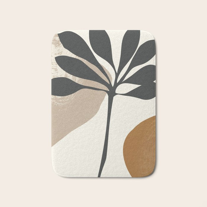 Abstract Art Plant2 Bath Mat Gallery Image 1