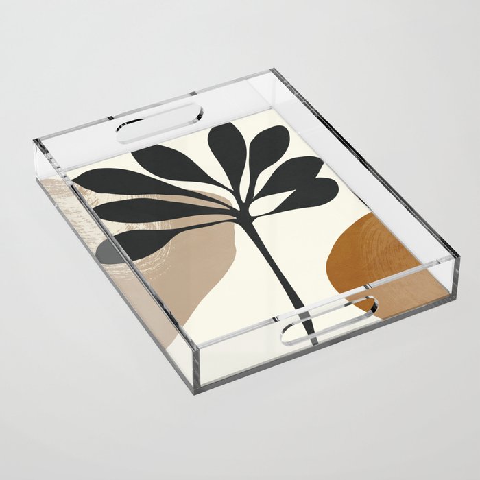 Abstract Art Plant2 Acrylic Tray Gallery Image 1