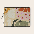70s tropical fun flower Laptop Sleeve Gallery Image 1