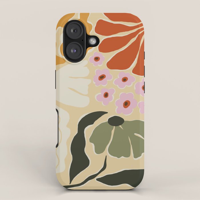 70s tropical fun flower iPhone Case Gallery Image 1