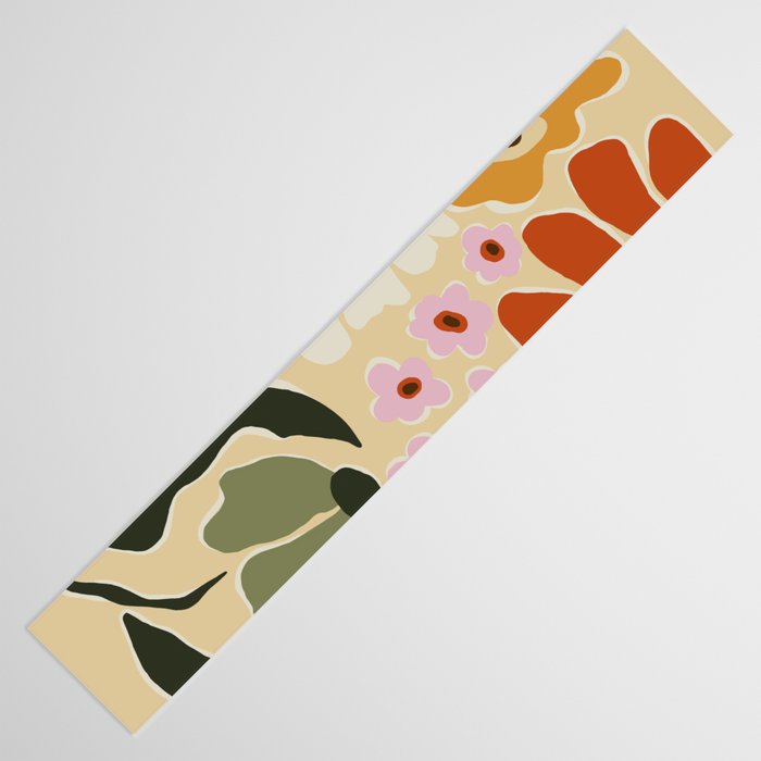 70s tropical fun flower Table Runner Gallery Image 3