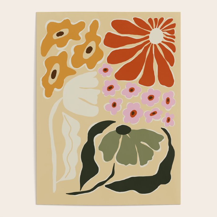 70s tropical fun flower Poster Gallery Image 4