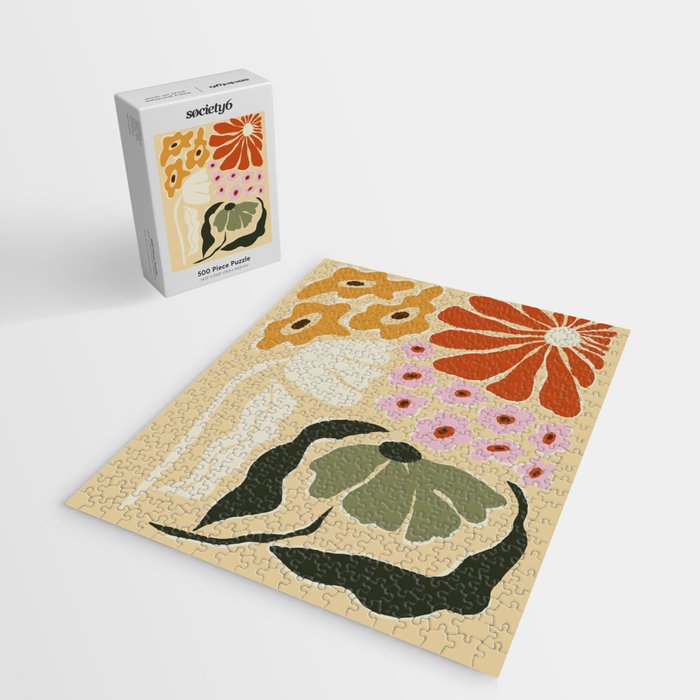 70s tropical fun flower Jigsaw Puzzle Gallery Image 2