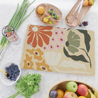 70s tropical fun flower Cutting Board Gallery Image 2